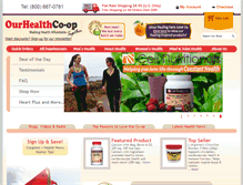 Tablet Screenshot of ourhealthcoop.com